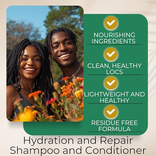 Shampoo and Conditioner for Dreads, Sisterlocks, Locks, & Dreadlocks | Lightweight Vegan Co Wash (8oz)