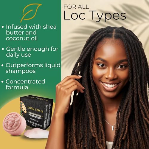 Shampoo Bar Conditioner & Body Wash for Dreadlocks, Braids, All Hair Types | 3-in-1 pH Balanced, Residue-Free, No Buildup