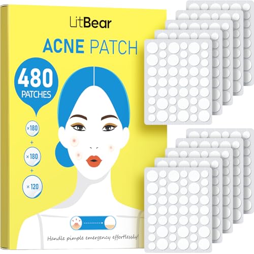 Hydrocolloid Pimple Patches, 480 Count