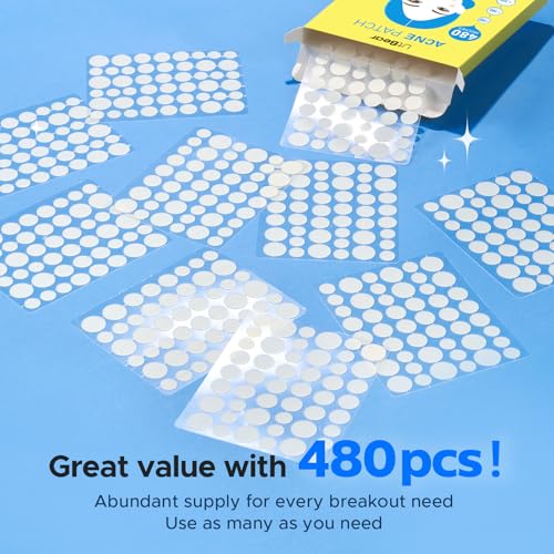 Hydrocolloid Pimple Patches, 480 Count