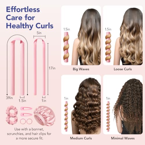 LitBear Heatless Curls Overnight, 2 Sizes of Soft Ha