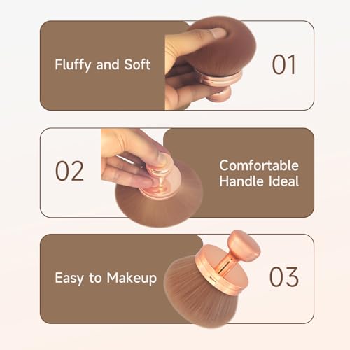 Extra Large Kabuki Brush Self Tanning for Face and Body Makeup Brush