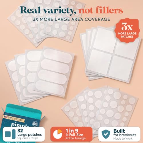 272 CT Large Pimple Patches 10 Sizes Salicylic