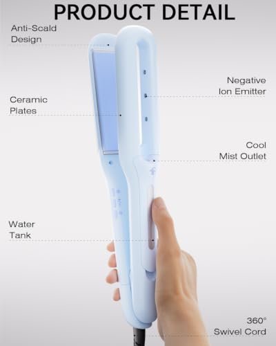 Steam Hair Straightener Cold Mist Flat Iron