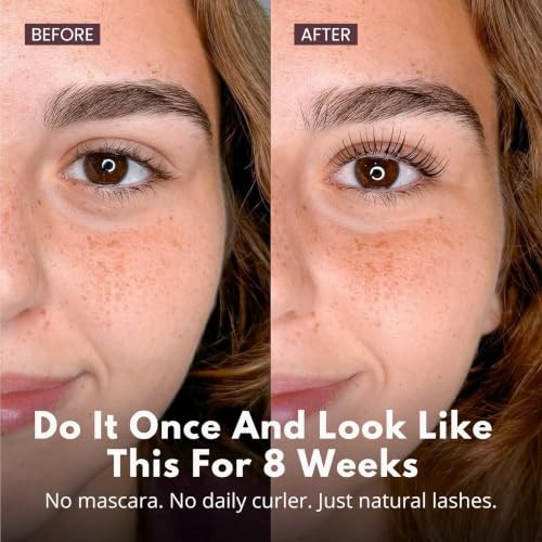 Lash Lift + Color Kit Salon-Curled and Colored Lashes