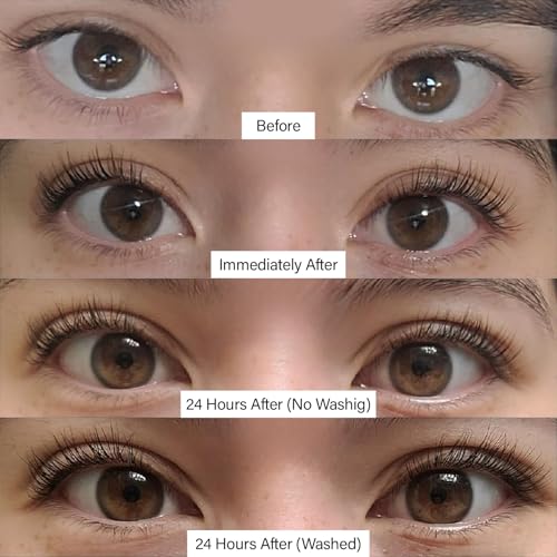Lash Lift + Color Kit Salon-Curled and Colored Lashes