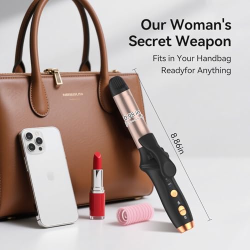 Cordless Curling Iron Mini USB Rechargeable 4000 mAh 3 Temp