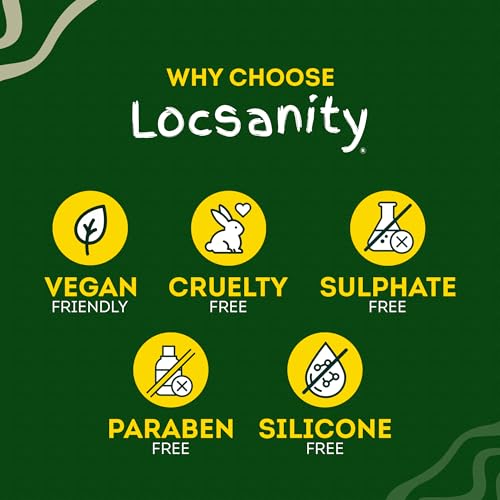 Shampoo and Conditioner for Dreadlocks - Locsanity Rosewater Peppermint 2-in-1 Sulfate-Free Formula - Moisturizing & Strengthening for Locs, Microlocs & Natural Hair (12