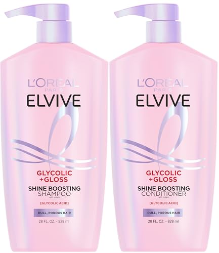 Elvive Glycolic + Gloss Shine Boosting Shampoo and Conditioner Set
