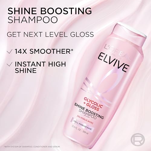 Elvive Glycolic + Gloss Shine Boosting Shampoo and Conditioner Set