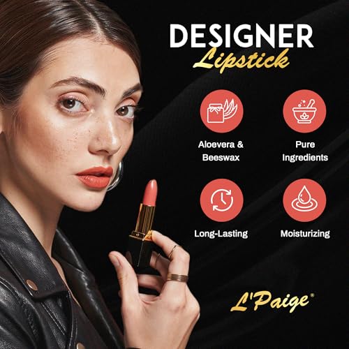 Warm Peach Coral Satin Lip Color