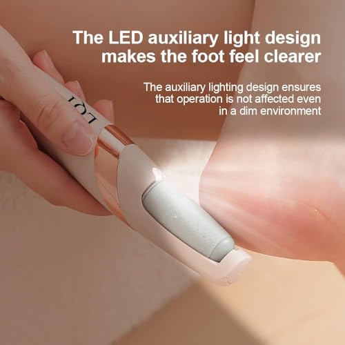 Electric Foot File Rechargeable Callus Remover Hard Cracked Skin Pink