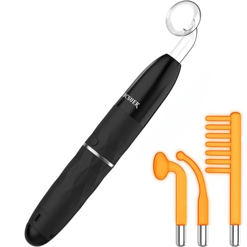 OxyGlow 2 Cordless High Frequency Facial Wand Face and Scalp