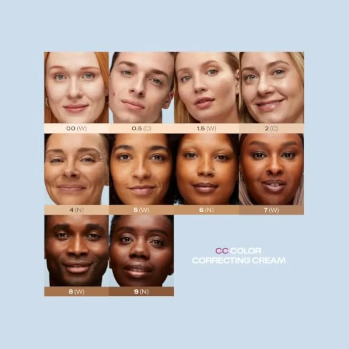 Color Correcting CC Cream - Lightweight Foundation - Medium Coverage - Redness Reducing Face Makeup for a Glowing Complexion - Vegan Formula + Suitable for All Skin Types -