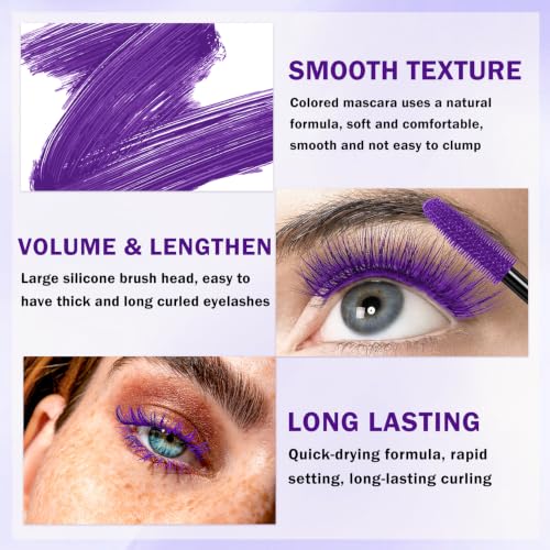 Purple Mascara and Eyeliner Set