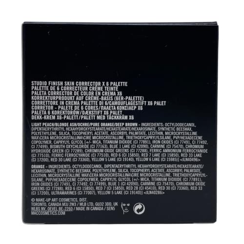 MAC Studio Finish Skin Corrector X 6 Palette