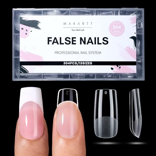 Medium Square Nail Tips, 504pc