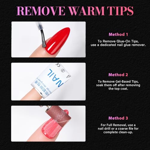 Medium Square Nail Tips, 504pc