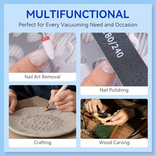 Nail Dust Collector 4200 RPM Adjustable Speed Digital Display
