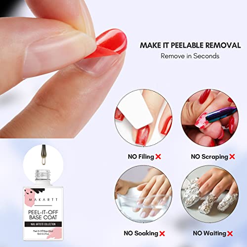 Peel Off Gel Base Coat 15ml Practice