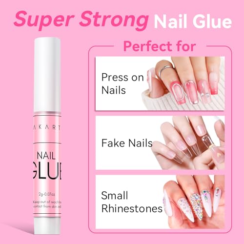 Press-On Nail Glue Tubes