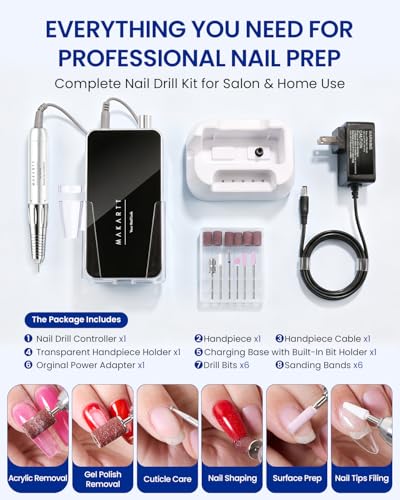 Professional Nail Drill for Nail Techs 35000RPM E-File