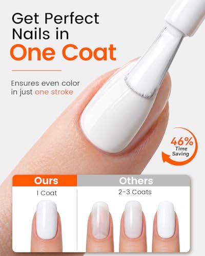 Ultra-Pigmented White Gel Polish, 15ml