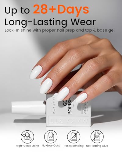 Ultra-Pigmented White Gel Polish, 15ml