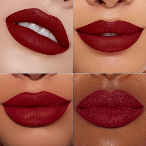 Dark Red Lipstick Matte for Women Long Lasting Lipsticks