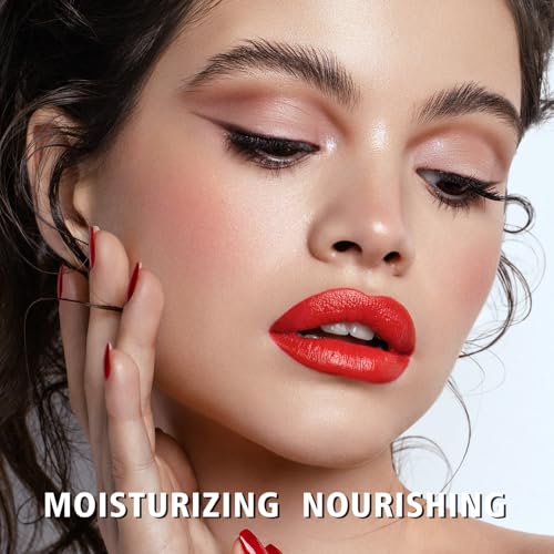 Moisture Red Lipstick for Women Hydrate Tinted Lip Balm