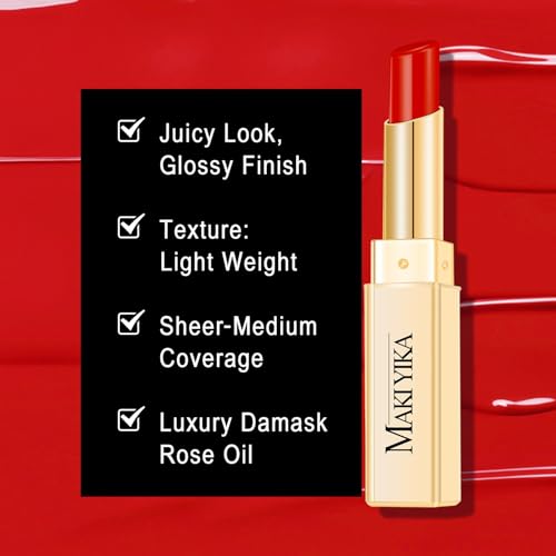 Moisture Red Lipstick for Women Hydrate Tinted Lip Balm