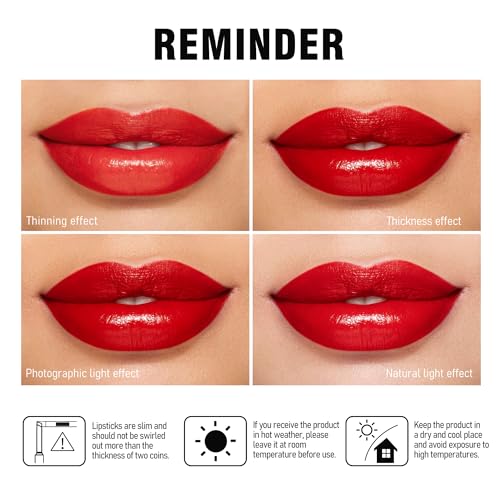 Moisture Red Lipstick for Women Hydrate Tinted Lip Balm