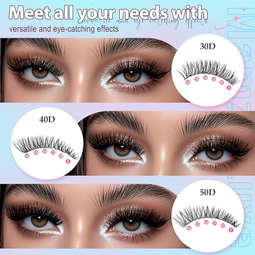 Lash Clusters Kit 708Pcs Individual Cluster Lash Ext