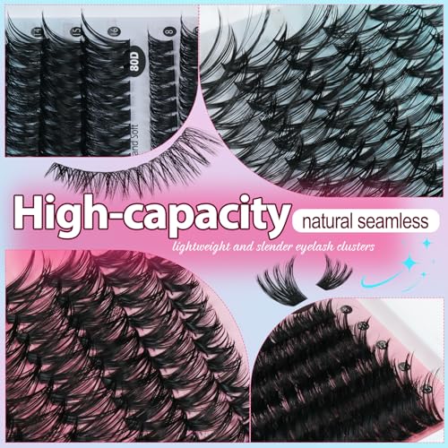Lash Clusters Kit 708Pcs Individual Cluster Lash Ext