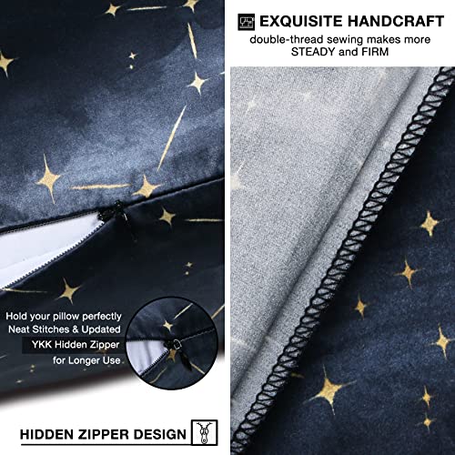 Queen Black Galaxy Silk Pillowcase