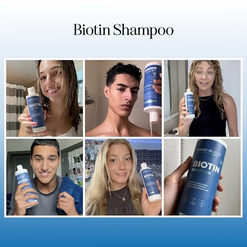 Rosemary and Biotin Shampoo for Thinning Hair - Vegan Volumizing Shampoo for Fine Hair wit
