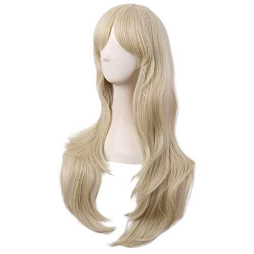 28 Inch Long Curly Blonde Cosplay Wig