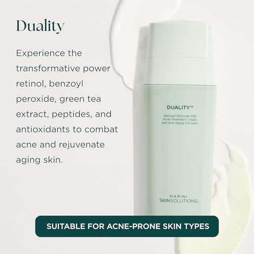 Duality - Benzoyl Peroxide 10% Acne Treatment Cream & Anti-Aging Retinol -
