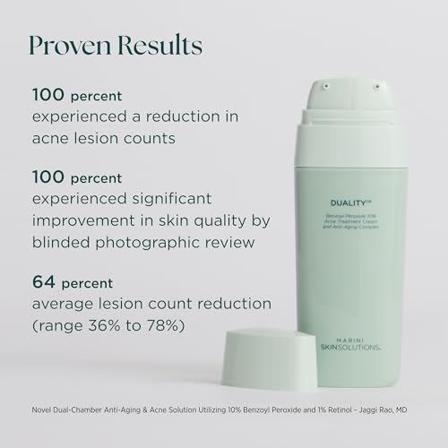 Duality - Benzoyl Peroxide 10% Acne Treatment Cream & Anti-Aging Retinol -