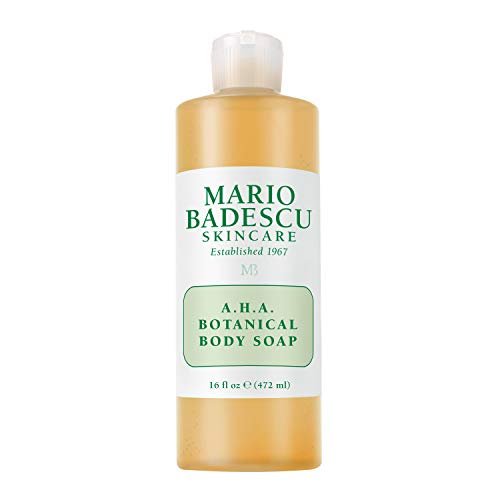 AHA Botanical Body Wash Moisturizing, Clarifying and Gentle Exfoliating Body Wash for Brighter, Softer and Smoother Skin | Soap Infused with Glycolic Acid & Fruit Enz