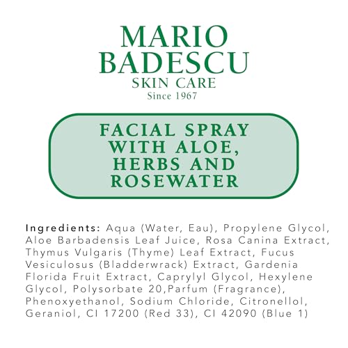 Facial Spray Aloe Herbs Rose Water