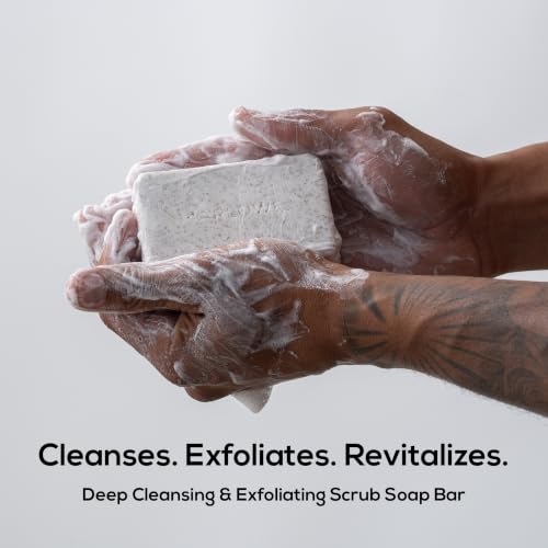 Body Scrub Soap, Exfoliating Soap Bar, Sage + Fir, 7 oz