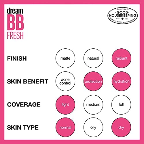 Dream Fresh Skin Hydrating BB cream, 8-in-1 Skin Perfecting Beauty Balm
