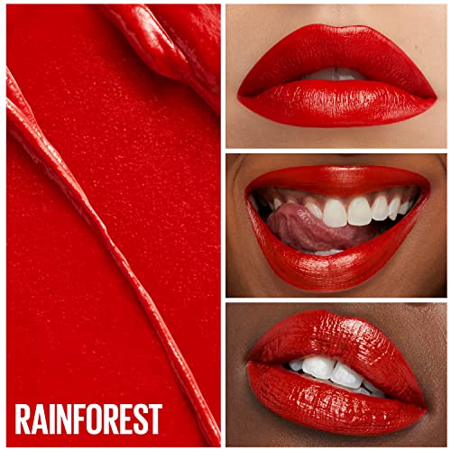 Green Edition Butter Cream High-Pigment Bullet Lipstick, Rainforest, Bright Red, 0.12 oz