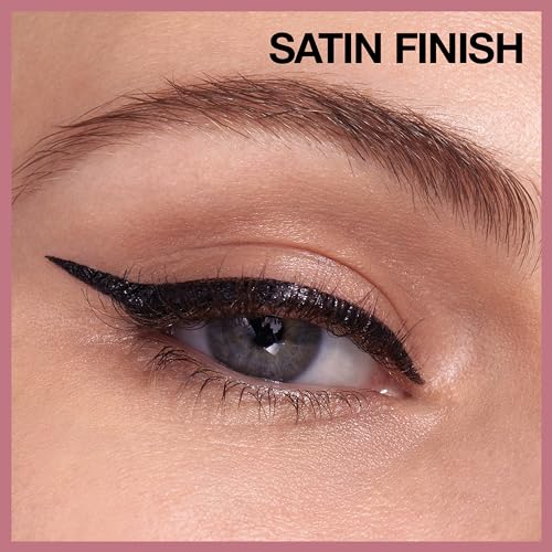 Hyper Easy Liquid Pen No-Skip Eyeliner, Satin Finish, Waterproof Formula, Pitch Black, 0.018 Fl Oz