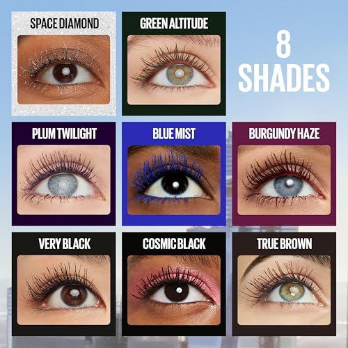 Lash Sensational Sky High Waterproof Mascara Makeup, Volumizing, Lengthening, Defining, Curling, Multiplying, Buildable Formula, Brownish Black, 1 Count