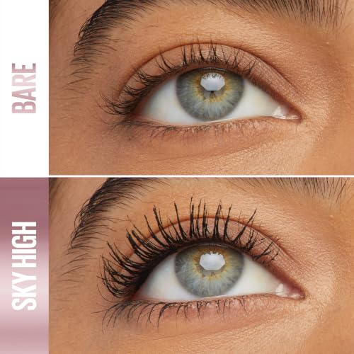 Lash Sensational Sky High Waterproof Mascara Makeup, Volumizing, Lengthening, Defining, Curling, Multiplying, Buildable Formula, Very Black, 1 Count