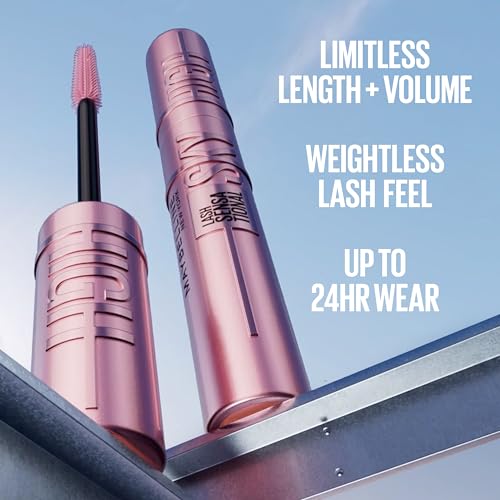 Lash Sensational Sky High Waterproof Mascara Makeup, Volumizing, Lengthening, Defining, Curling, Multiplying, Buildable Formula, Very Black, 1 Count