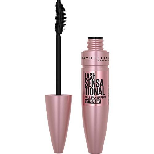 Lash Sensational Waterproof Mascara, Lengthening and Volumizing for a Full Fan Effect, Brownish Black, 1 Count