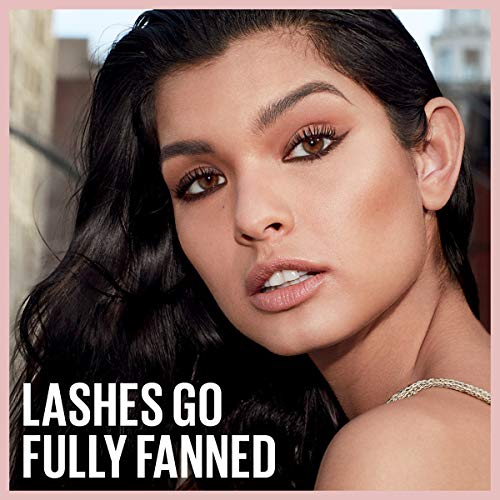 Lash Sensational Waterproof Mascara, Lengthening and Volumizing for a Full Fan Effect, Brownish Black, 1 Count